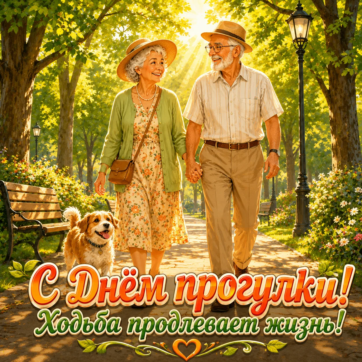 👣 С Днём прогулки! 

Надевайте удобную обувь и вперёд — дышать свежим воздухом, считать шаги и улыб