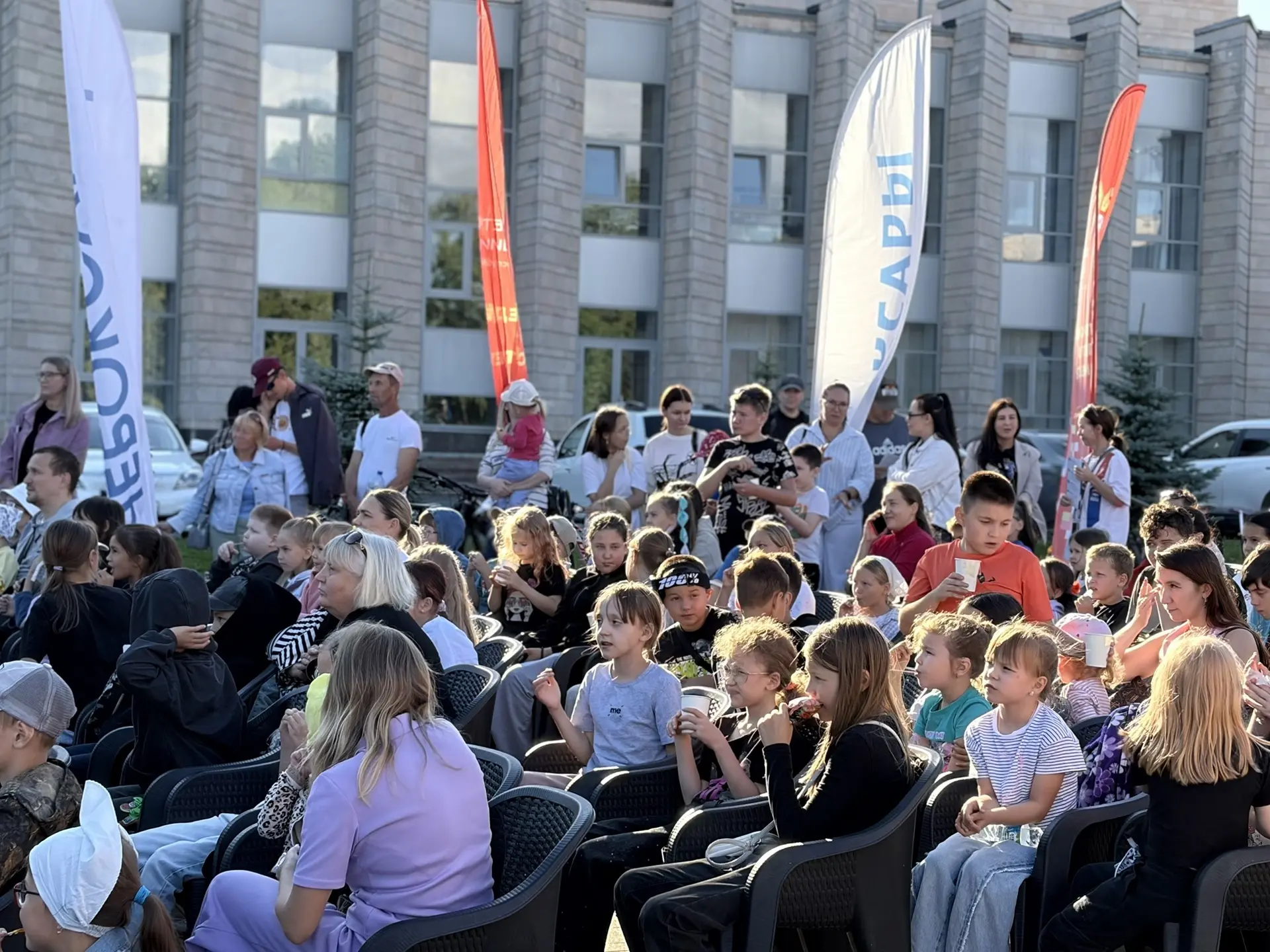 Семейные кинопоказы под открытым небом в Чебоксарах