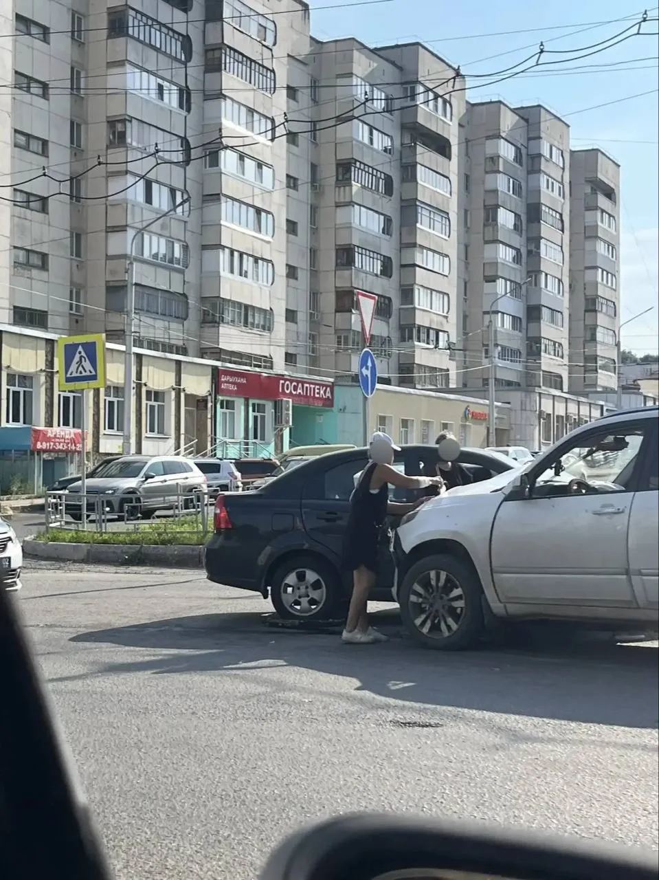 Авария на пересечении Вологодская -Кольцевая Уфа