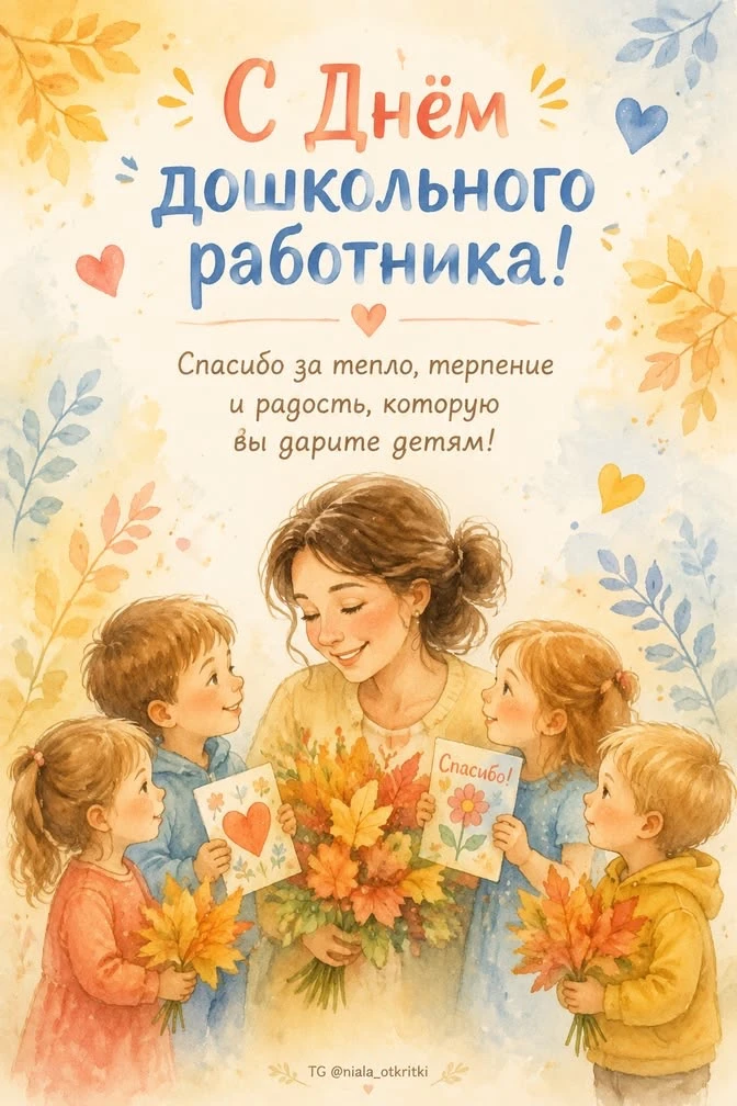 ⭐️🎉 С ДНЁМ ВОСПИТАТЕЛЯ И ВСЕХ ДОШКОЛЬНЫХ РАБОТНИКОВ! 🎉⭐️