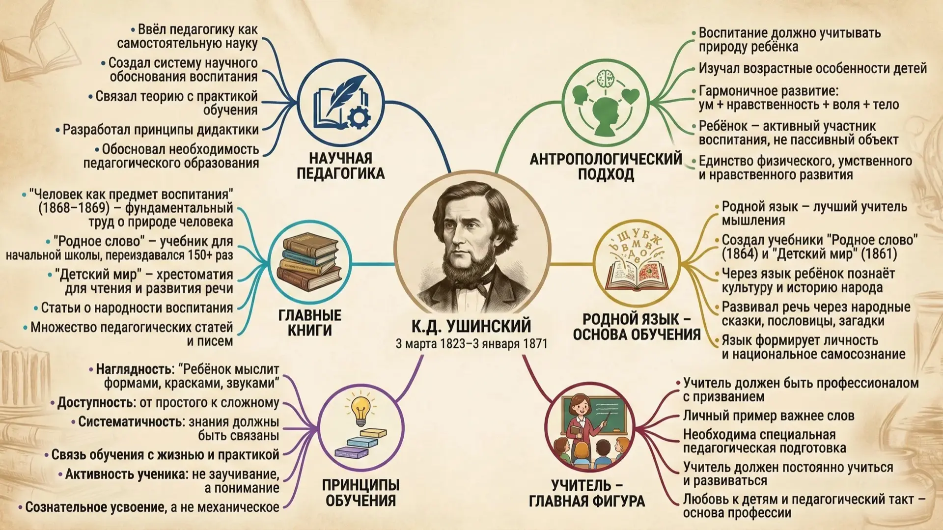 3 марта 1823 года родился Константин Дмитриевич Ушинский – человек, которого по праву называют основ