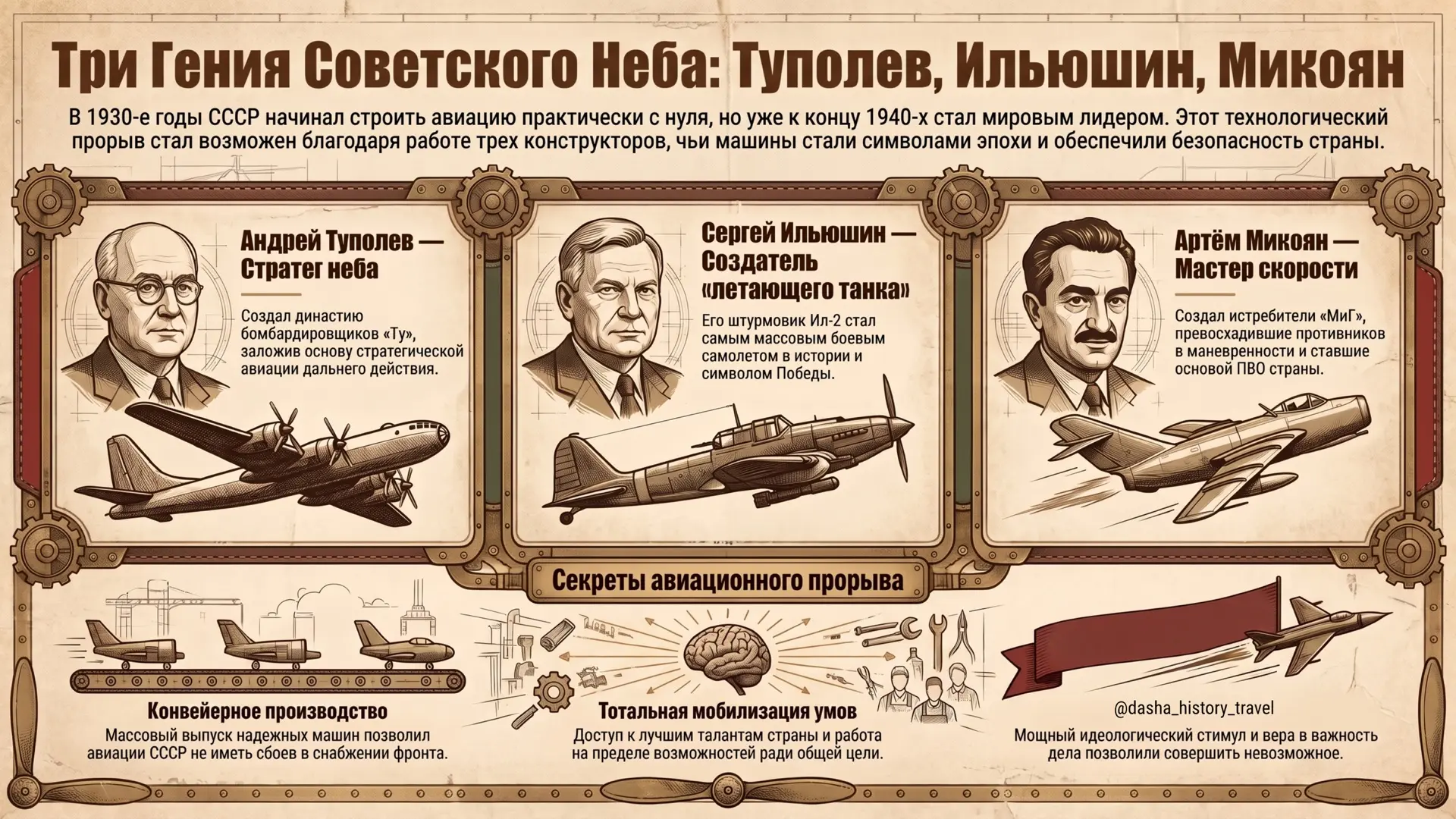 ✈️ В 1930-е годы советская авиация делала первые робкие шаги, а уже в 1940-е она стала ...