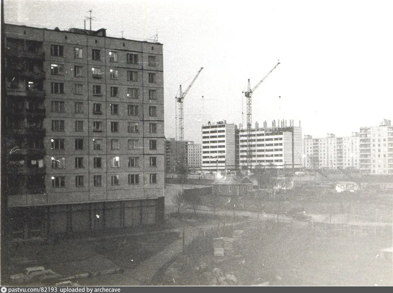 Беляево. Строительство общежитий МИСиС. 1972 г