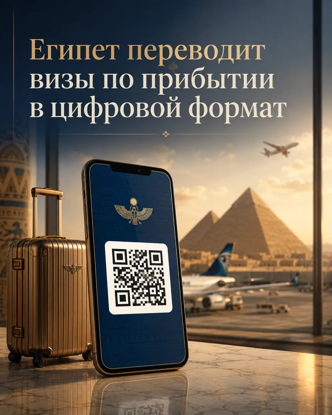 🇪🇬 С 1 августа 2026 года в международном аэропорту Каира тестируют новую систему офор...