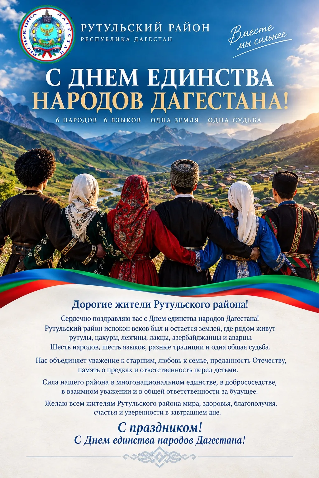Дорогие жители Рутульского района!
