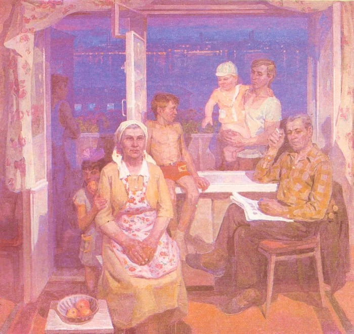 Семья. Ижевские металлурги Обуховы. 1979г.