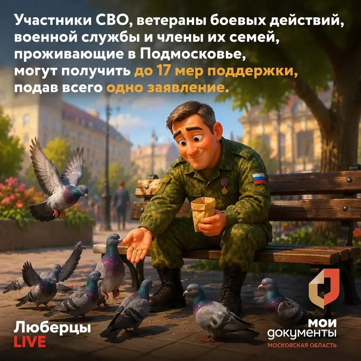 Участники СВО, ветераны боевых действий, военной службы и члены их семей, проживающие в Подмосковье,