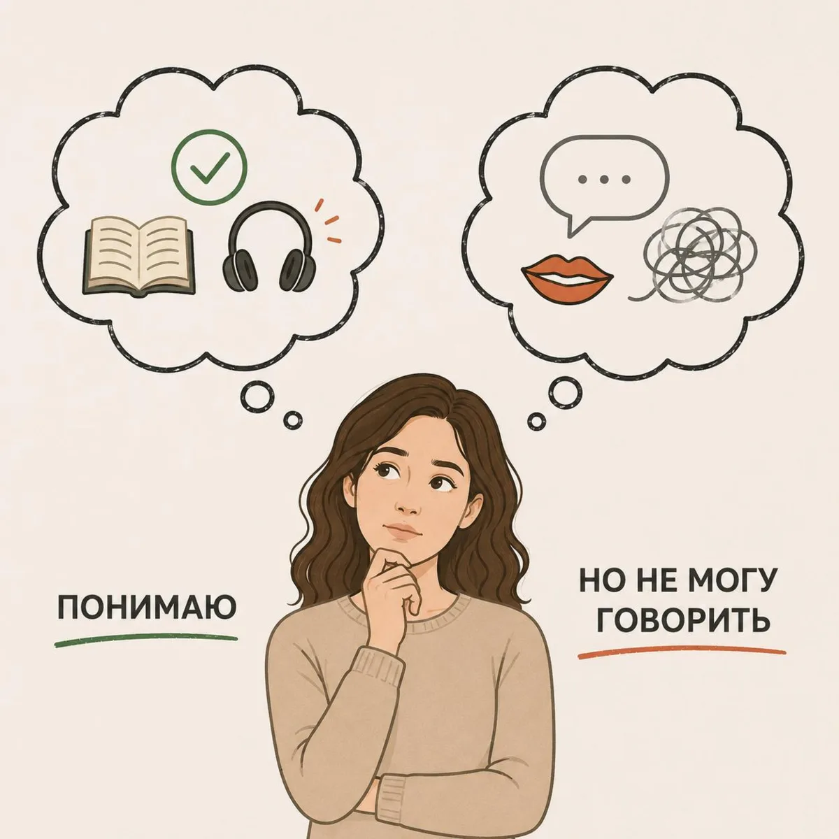 «Я всё понимаю, но не могу говорить»

Если вы когда-нибудь произносили эту фразу, у меня для вас х