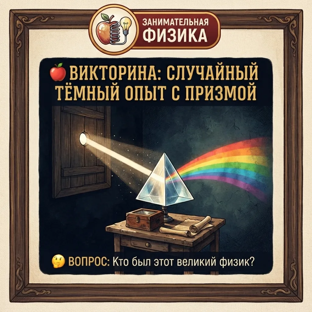 🍎 ВИКТОРИНА: СЛУЧАЙНЫЙ ТЁМНЫЙ ОПЫТ С ПРИЗМОЙ

Завершаем вторник исторической викториной об одном из