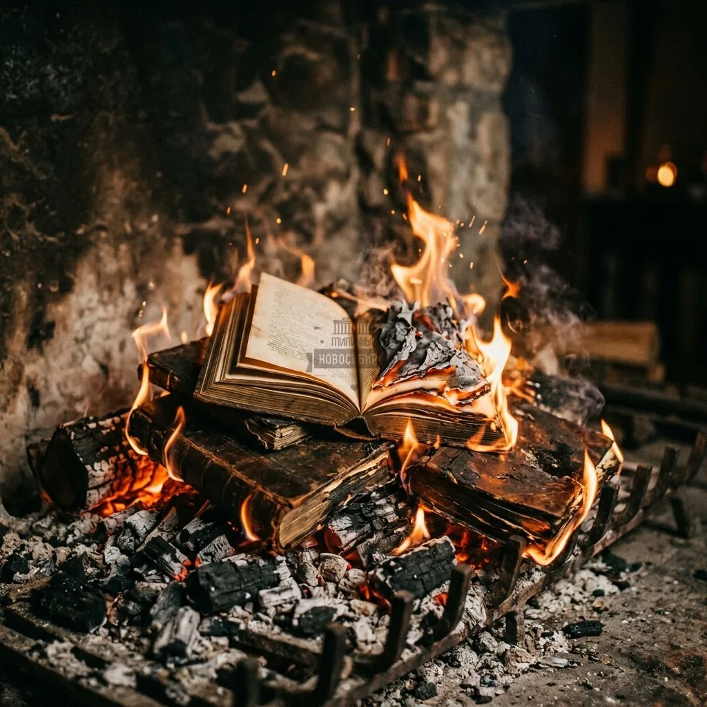 В России начали сжигать зарубежные книги