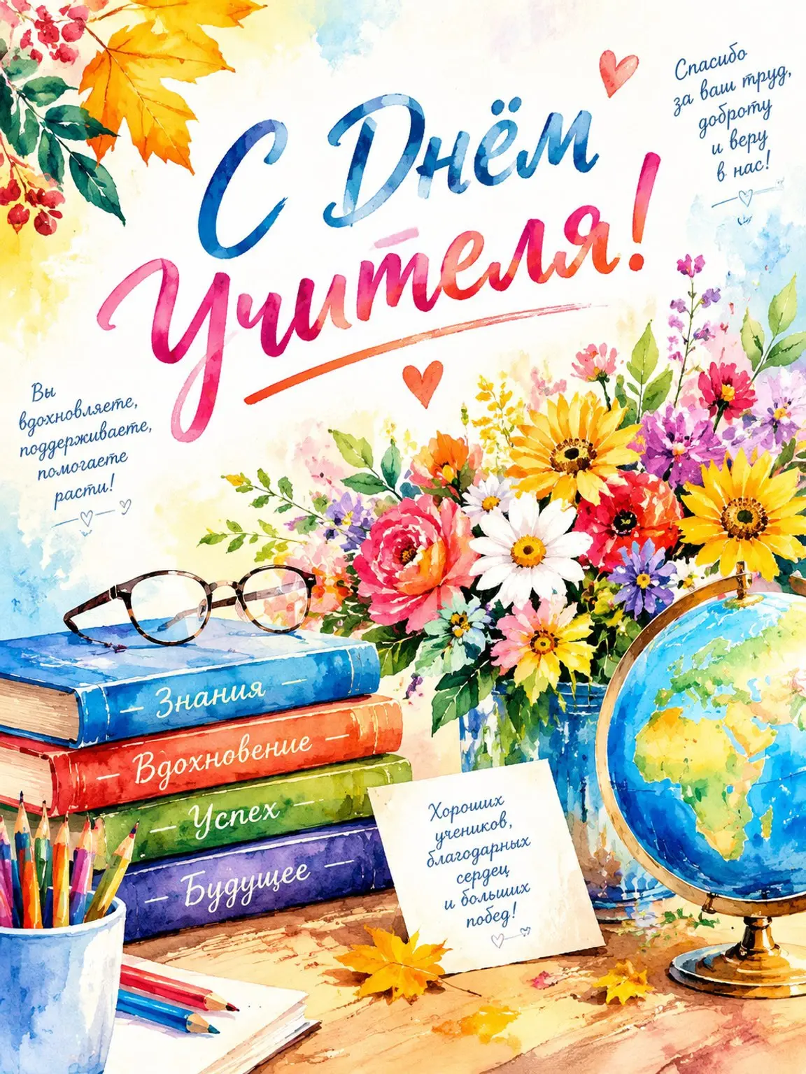 Праздники предстоящей недели: 5 октября День Учителя. 6 октября - День георгин. Всем он...