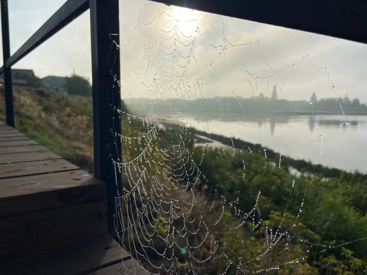 🍁 Сказочная, почти мистическая картина осеннего пейзажа на набережной Крымзы