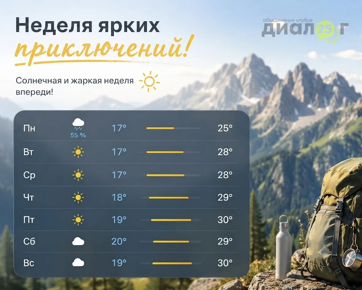 Привет! Лови заряд отличного настроения на новую неделю! ☀️