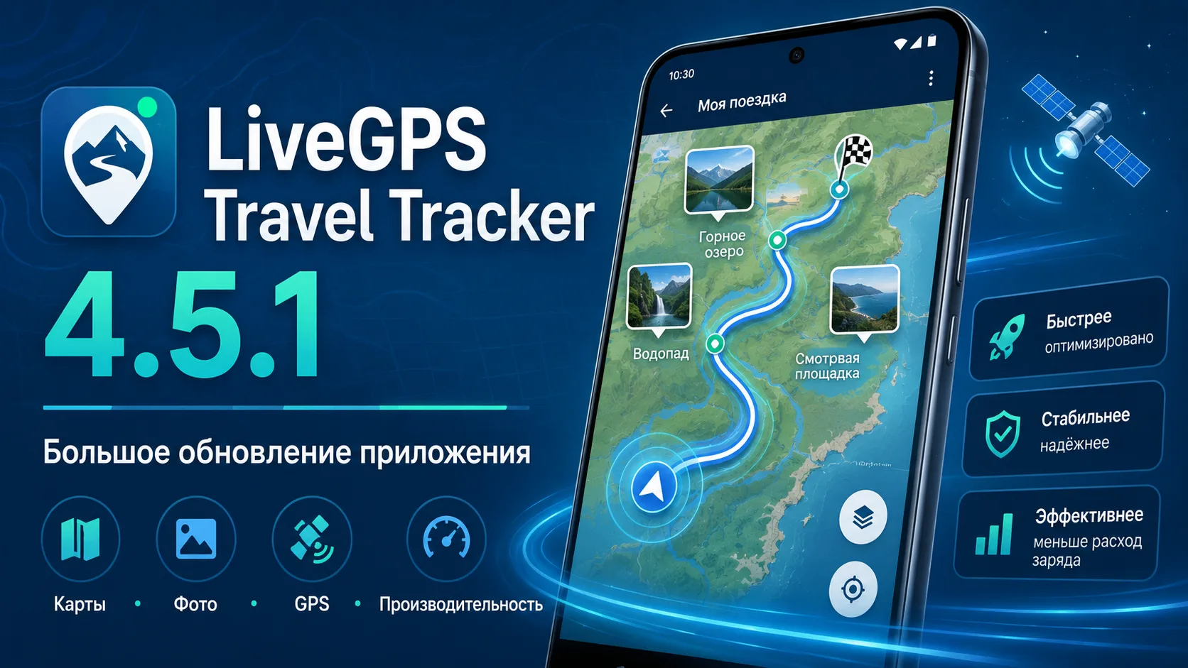 LiveGPS Travel Tracker обновлён до версии 4.5.1