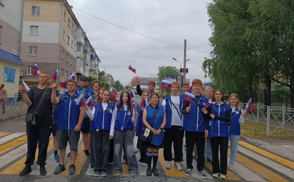 🇷🇺 Студенты Беловского института (филиала) Кемеровского государственного университета на празднова