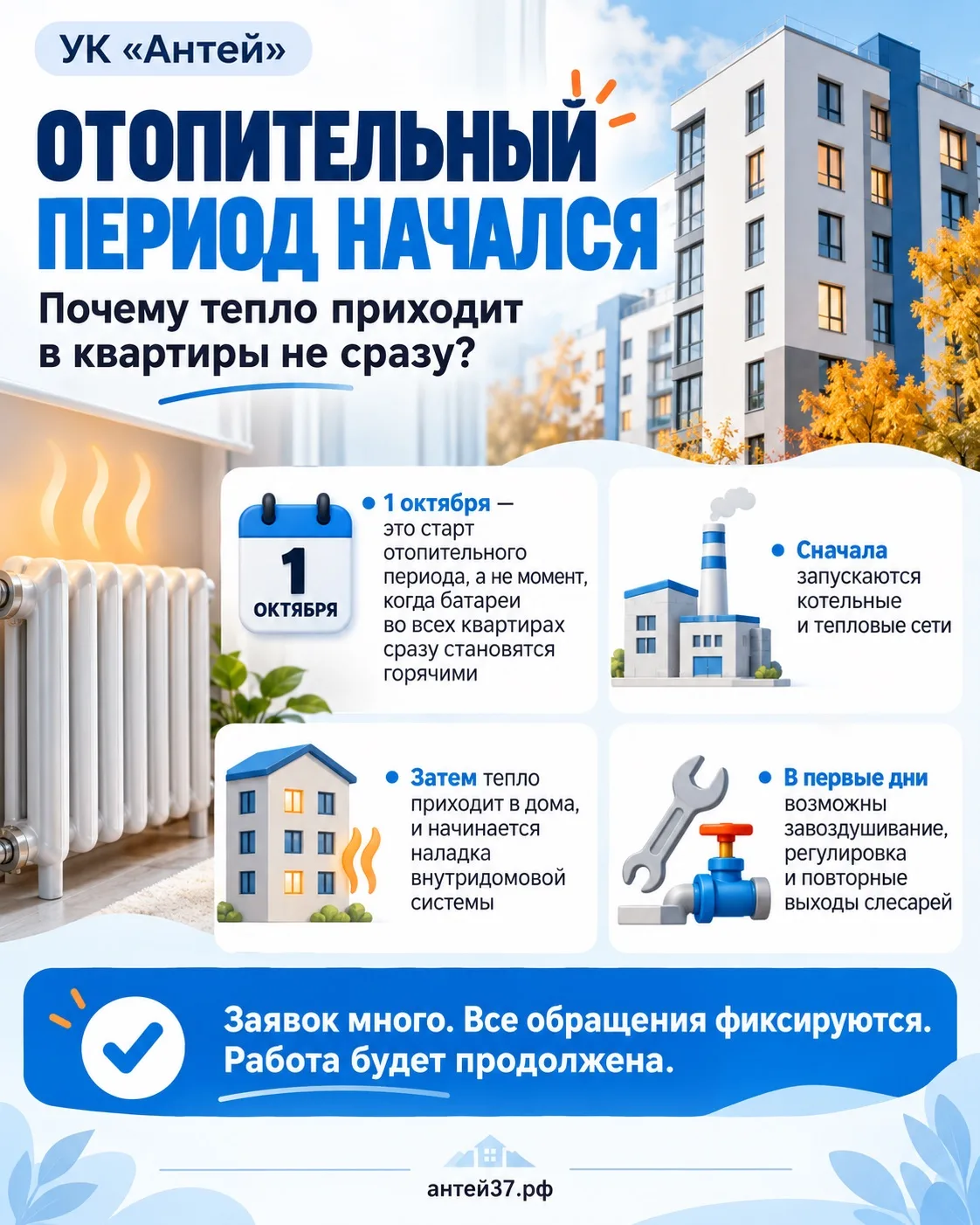 Вчера по отоплению был действительно очень напряжённый день.