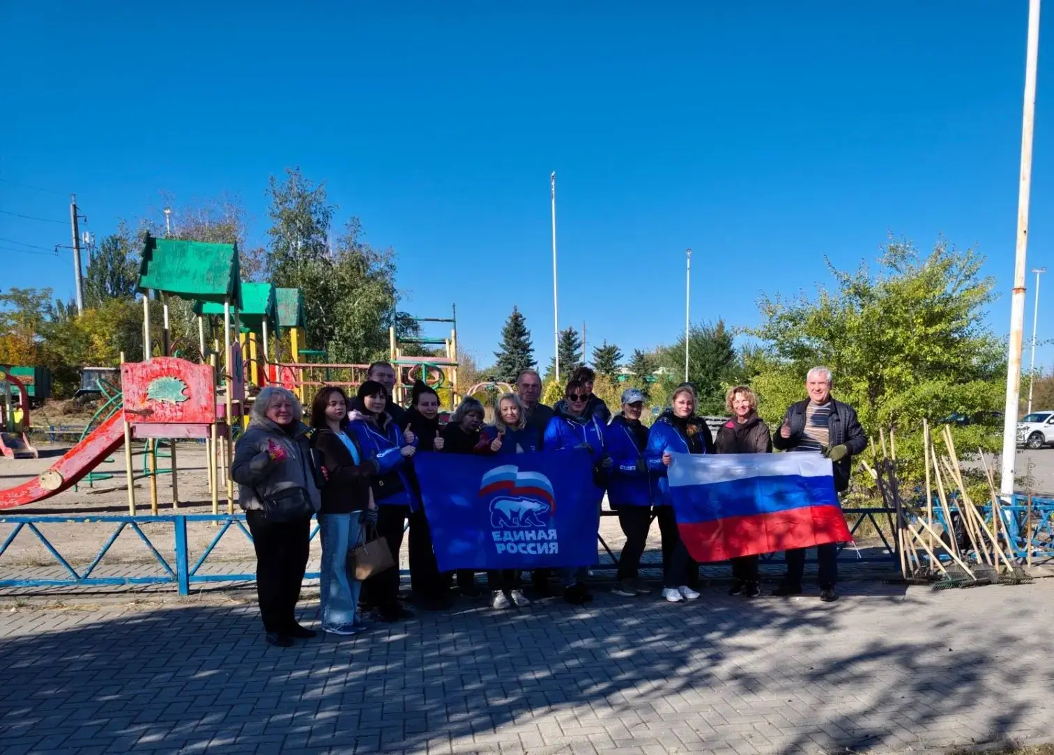 🍂🍁🧹 Сегодня, 3 октября в рамках проекта «Городская среда», реализуемого Всероссийско...