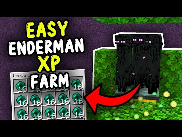 Собрал самую простую ферму эндерменов для актуальных версий Minecraft. Работает и на Ja...