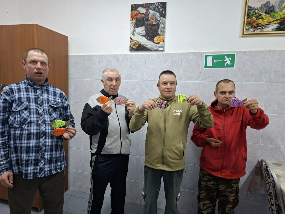 Поделка из пряжи "Рыбка" (воспитатель Бобкова Д.С.)