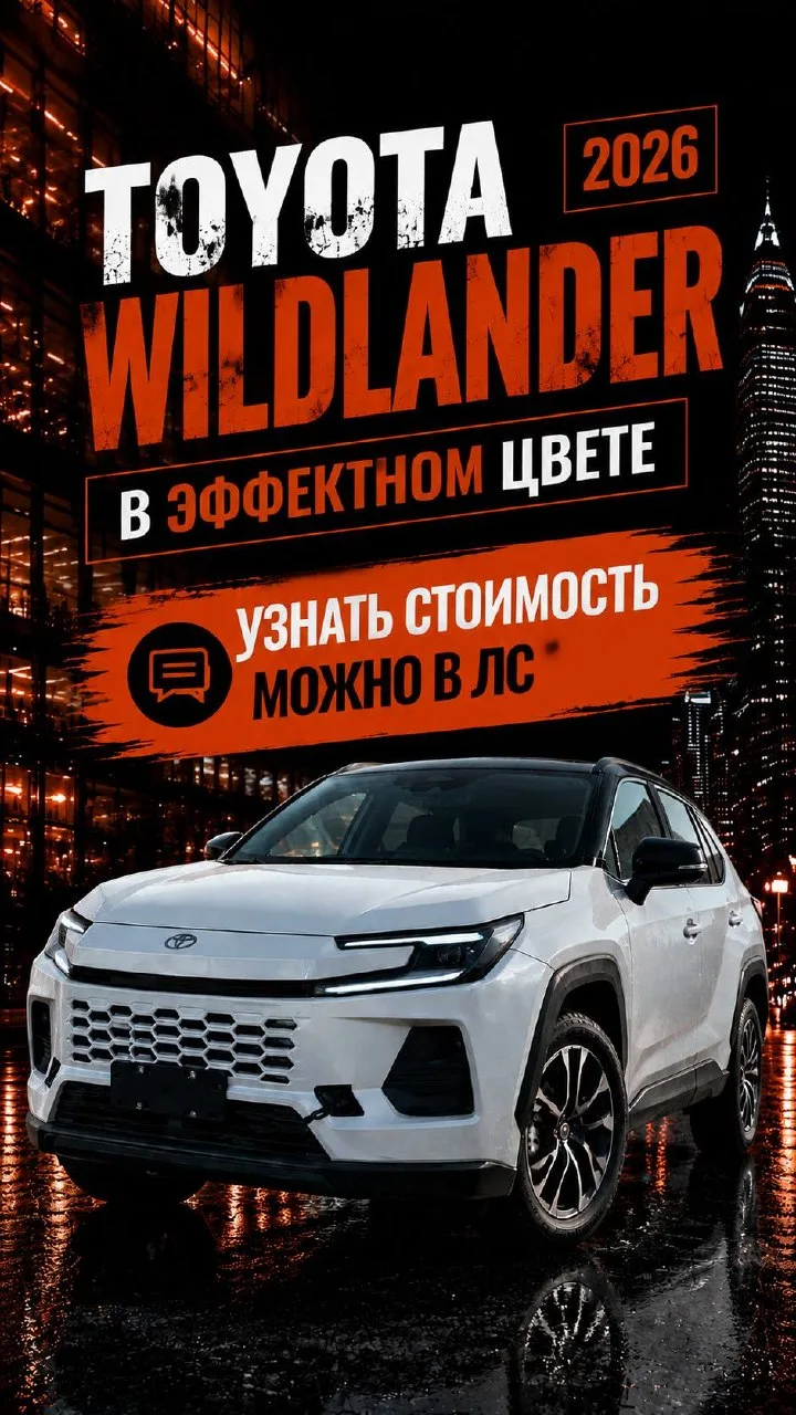 Toyota Wildlander в необычном серо-голубом цвете 🔥