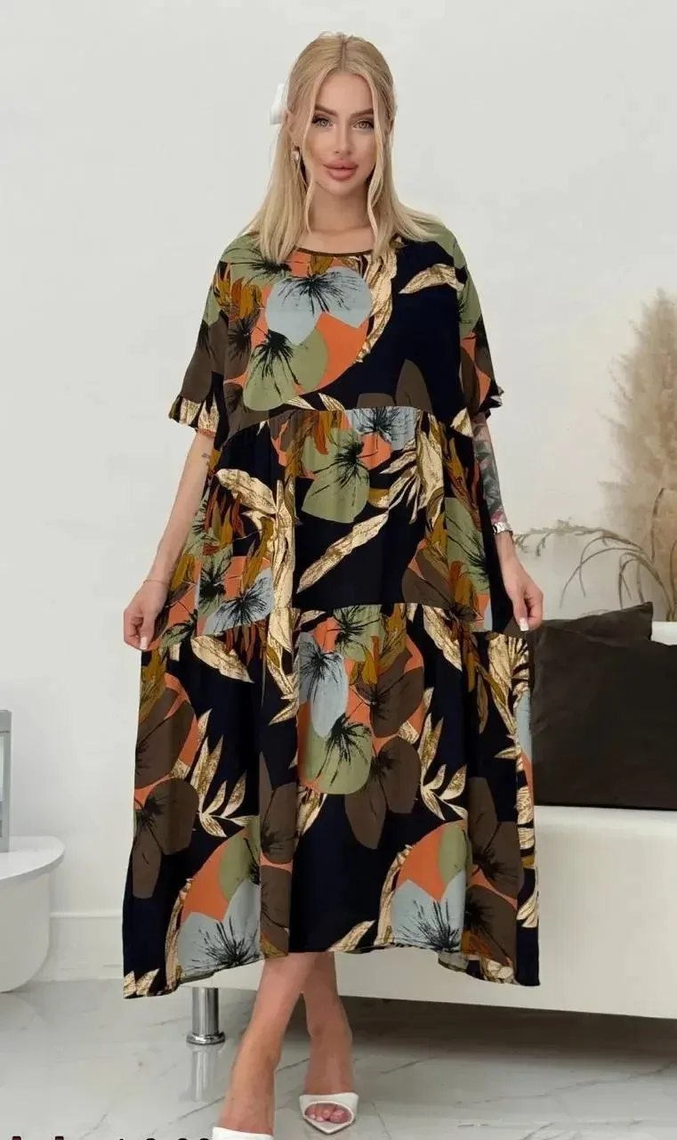 🌹 2280 руб.
🍀56/58/60/62
Красивое платье 🤩
➖Ткань: штапель
➖Длина платья: 115-116 см 

ЗАКАЗ➡️ Ир