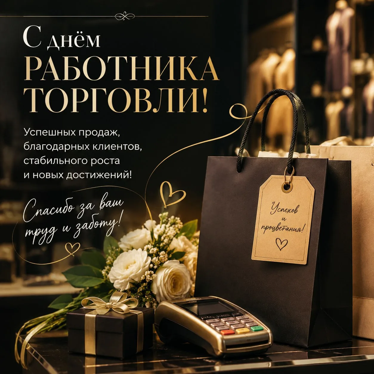 Уважаемые работники сферы торговли!