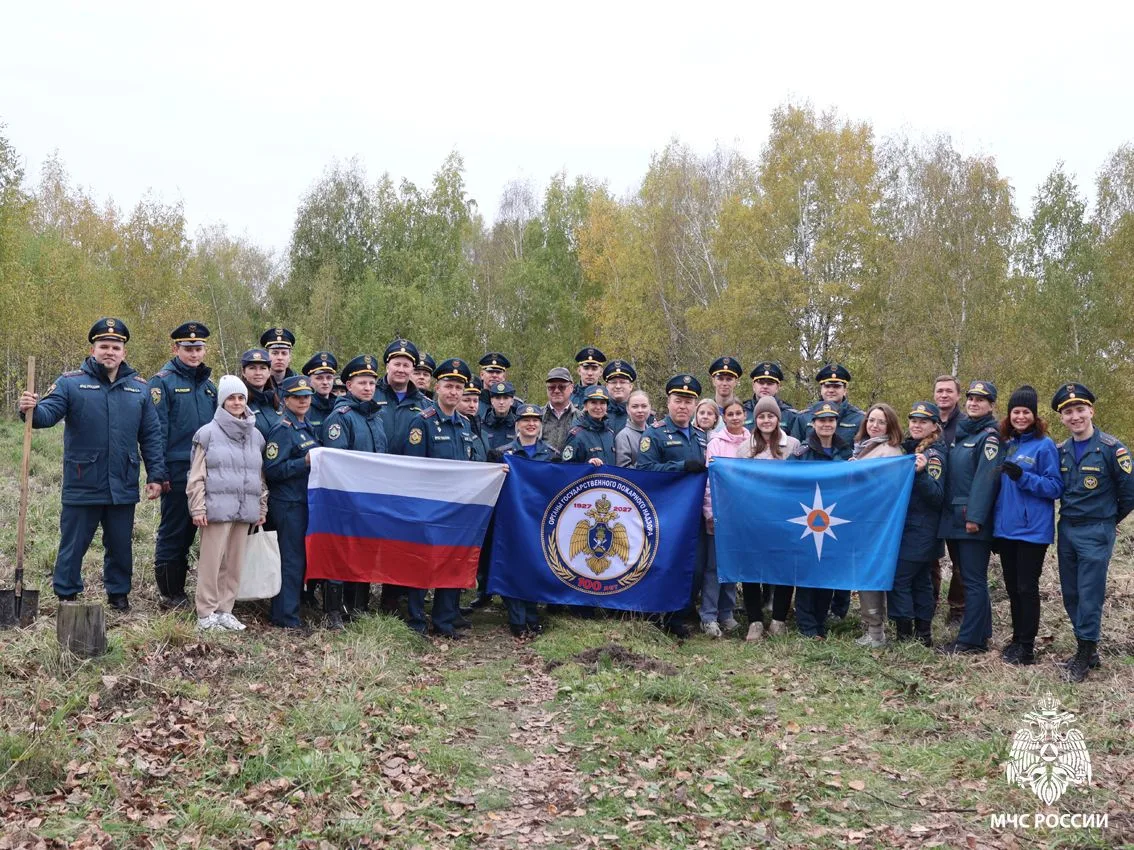 🫡К 100-летию государственного пожарного надзора: томские сотрудники МЧС России высадил...