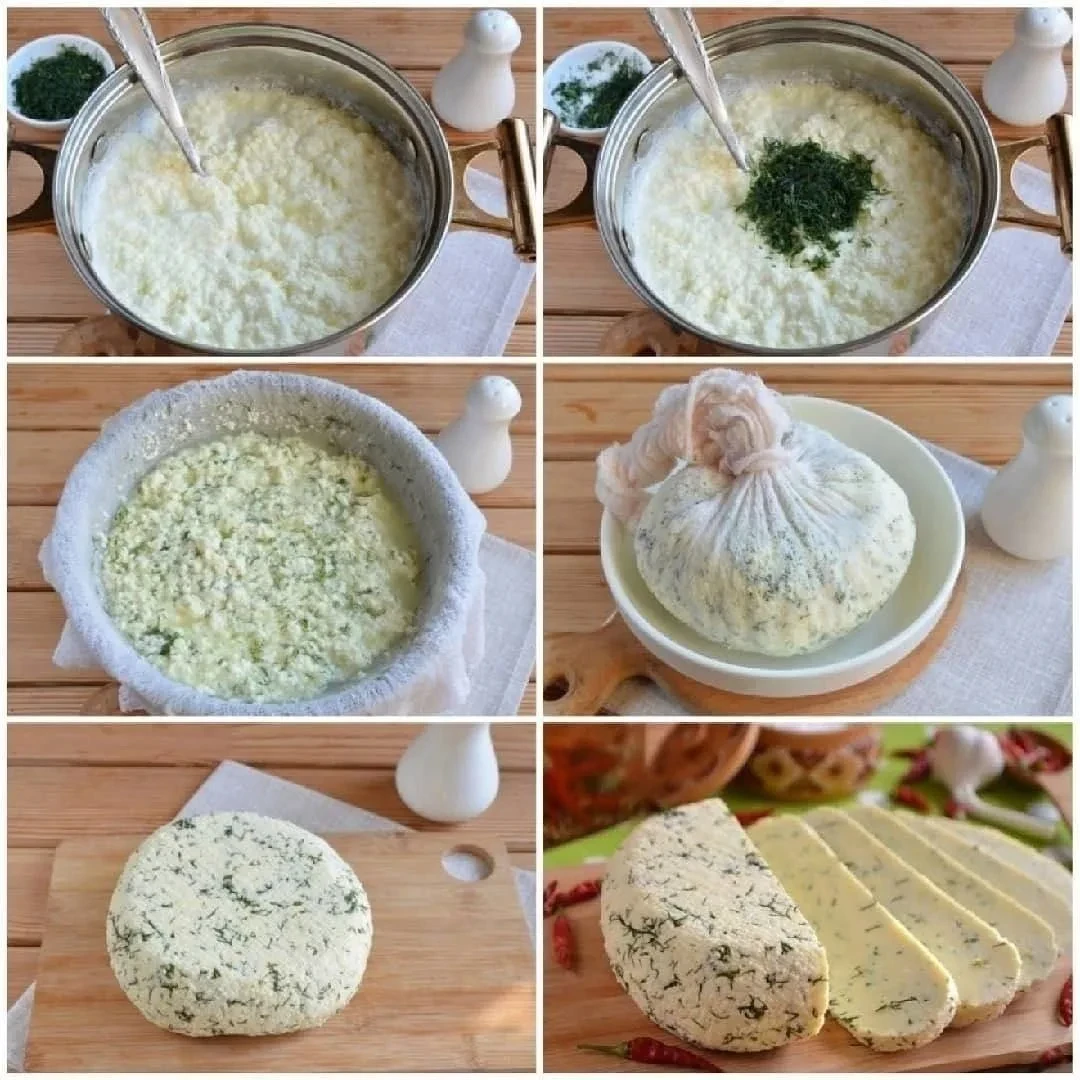 ДОМАШНИЙ СЫР ИЗ МОЛОКА И СМЕТАНЫ