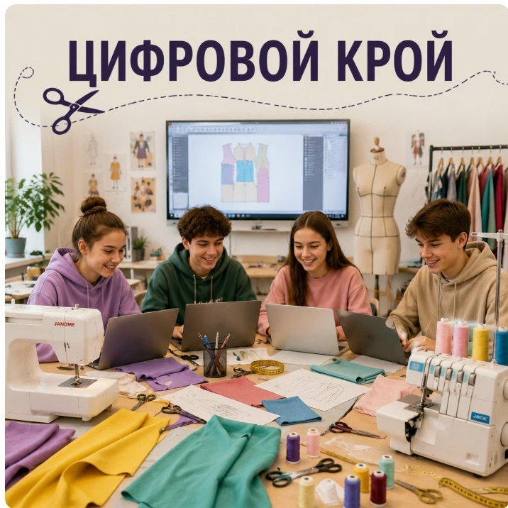 💥Приглашаем Ваших детей в объединение «Цифровой крой»!