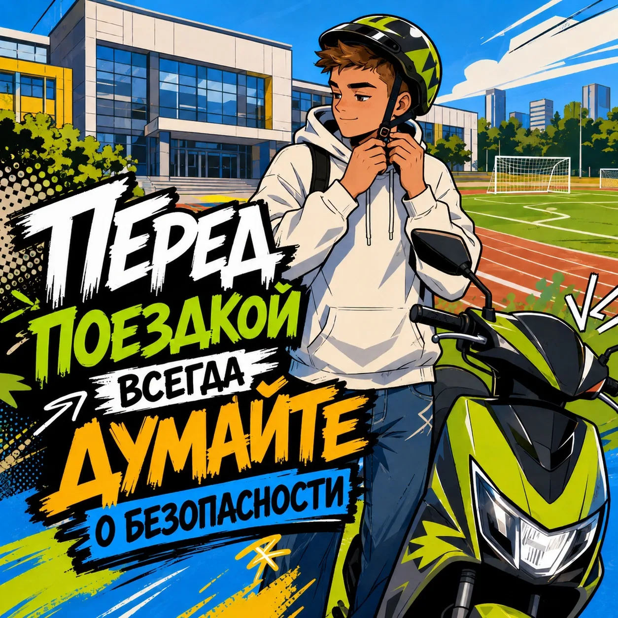 🛵 Прокатиться «с ветерком» хочется всем, но безопасность всегда должна быть важнее