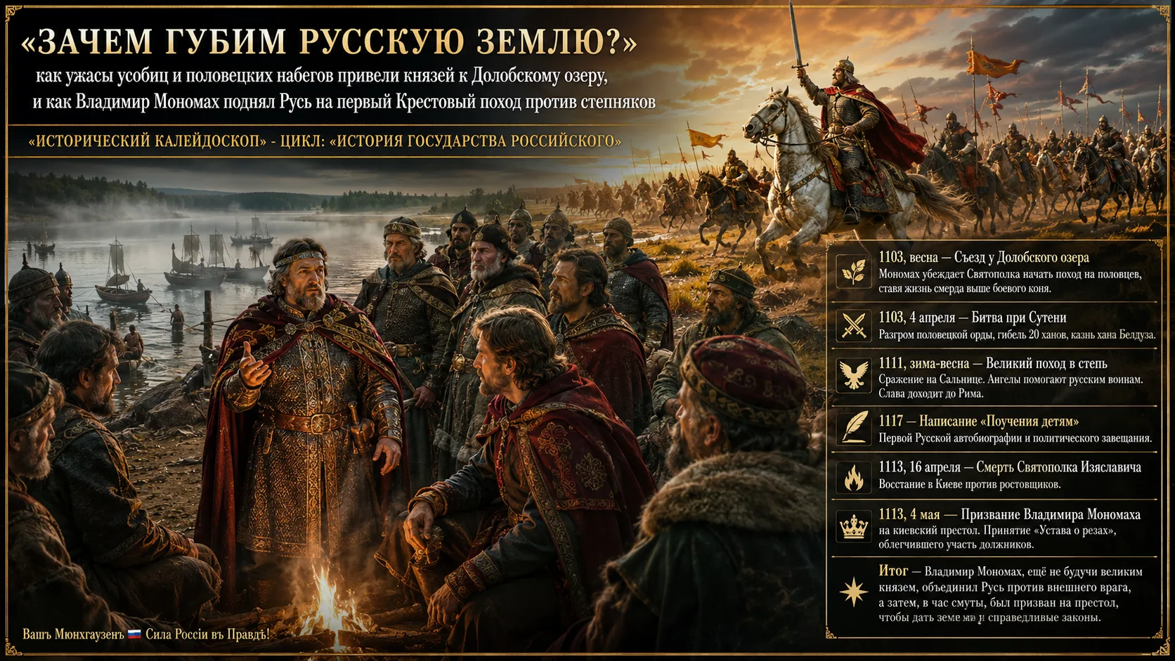 Орда была полностью разгромлена. Было убито двадцать половецких ханов, включая самого Урусобу, а хан