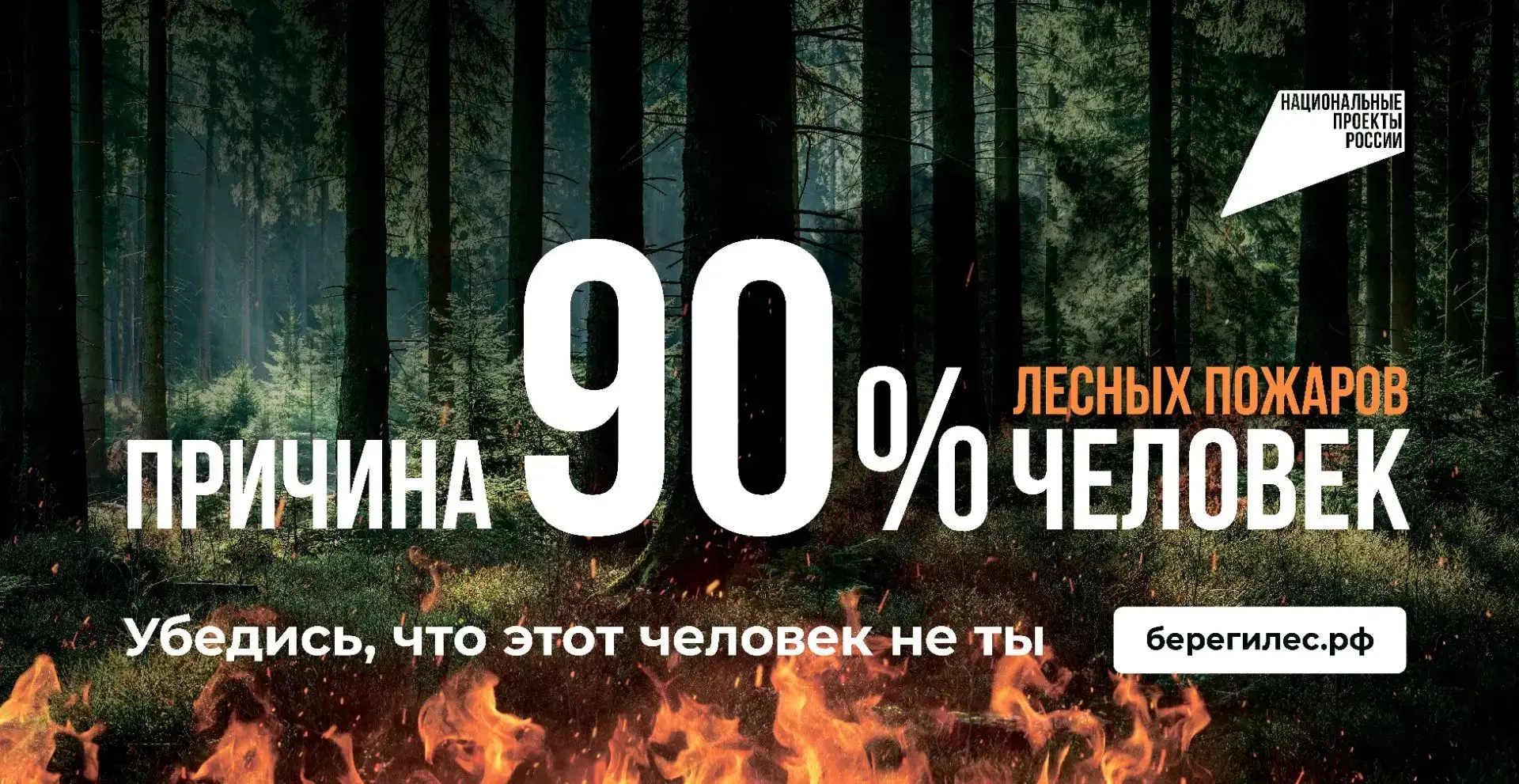 Профилактика и борьба с лесными пожарами

В 9 из 10 случаев причина лесного пожара – человек. Бросит