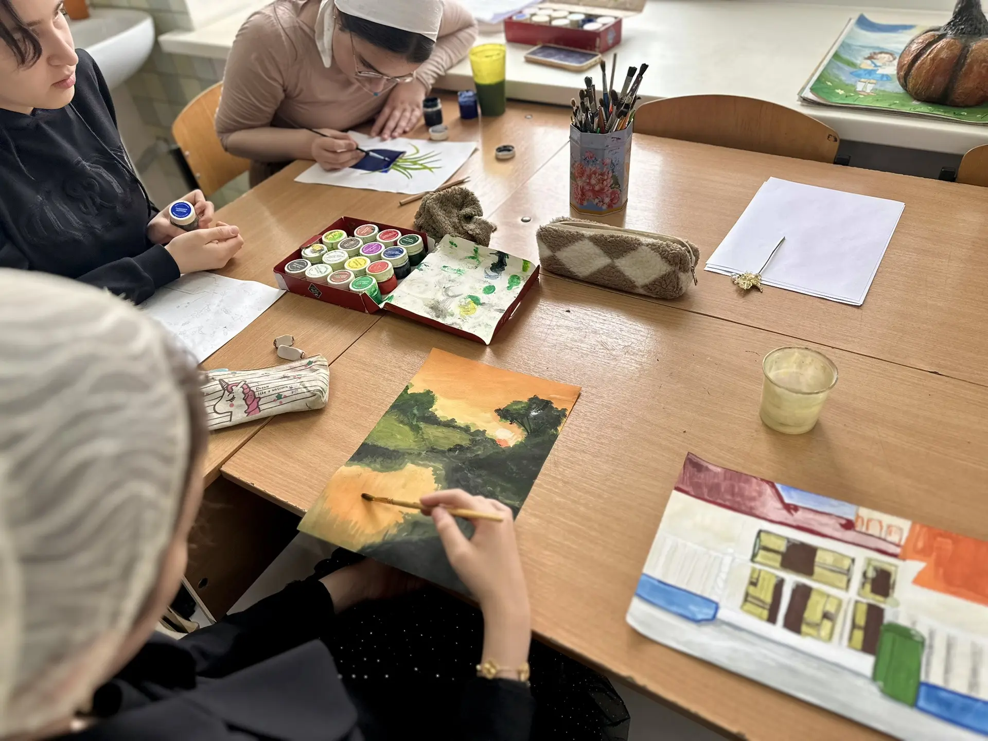 Преподаватели и учащиеся Кошкельдинской детской художественной школы провели пленэр «На...