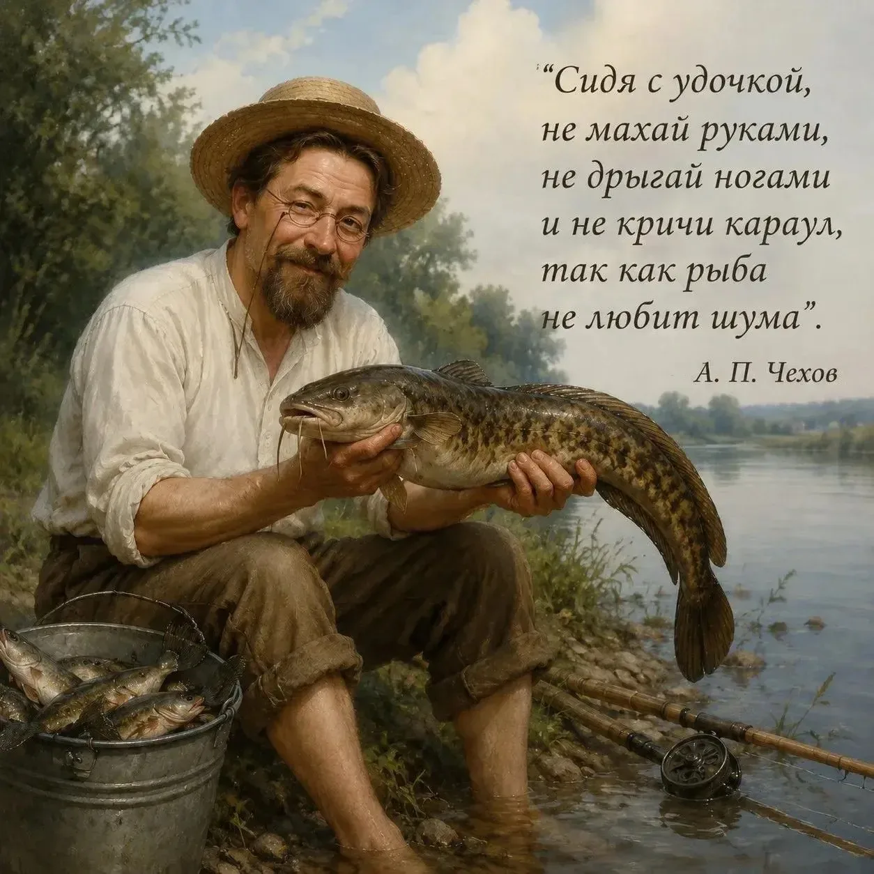 Музей книги Чехова предлагает «помериться» уловом – в рамках фотоконкурса «Рыбье дело»
 
🎣 Выставоч
