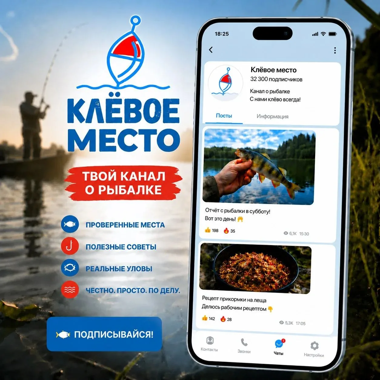 🎣 Канал для настоящих ценителей рыбалки.