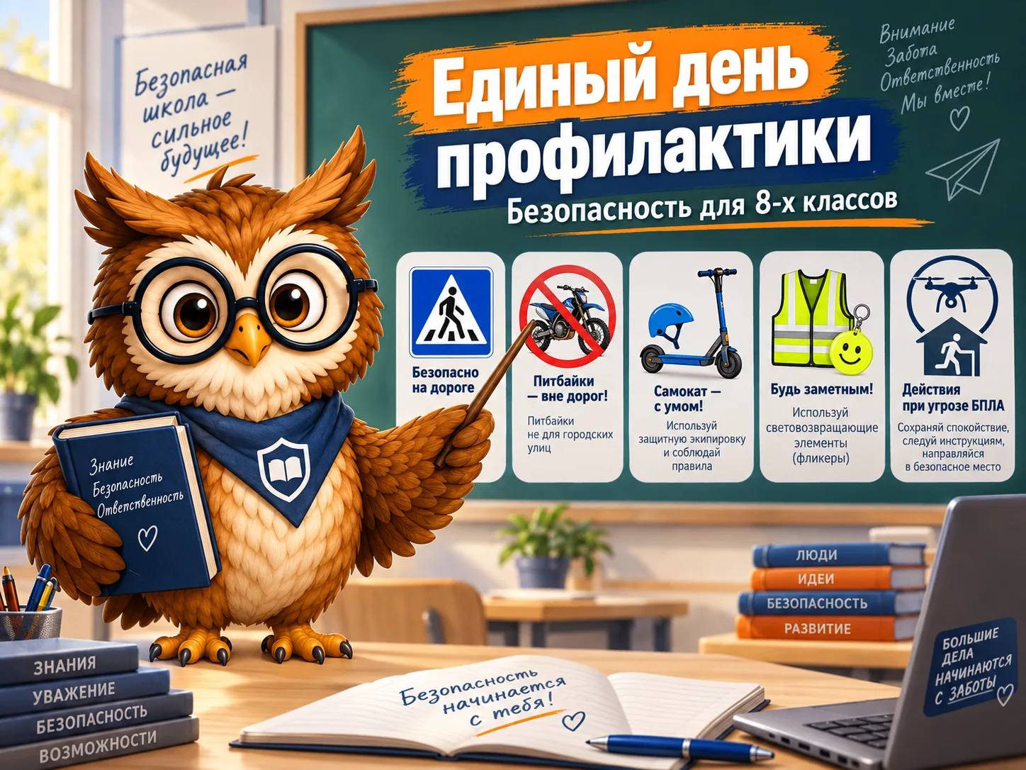 🛡 Здравствуйте, друзья! С вами школьный Совёнок!