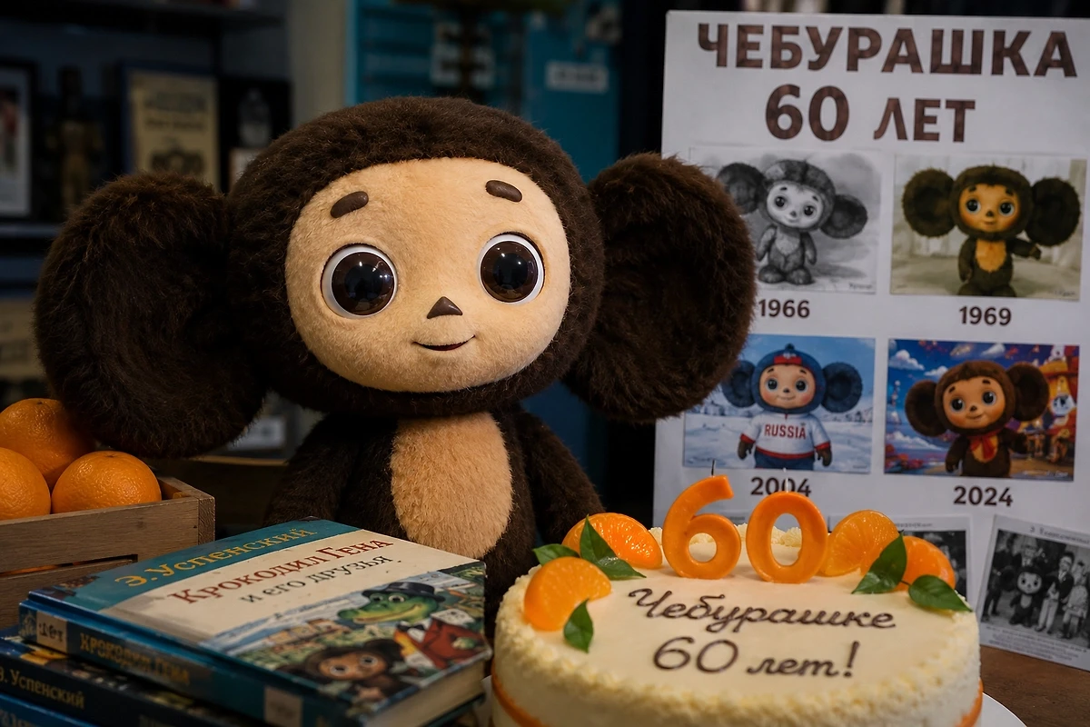 20 августа 2026 года герою книжек и персонажу мультфильмов Чебурашке исполнилось 60 лет...