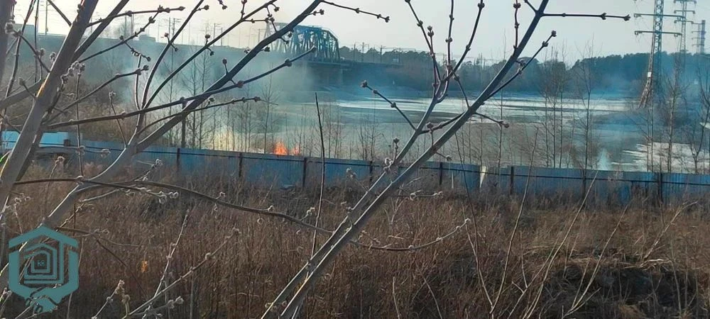 В Бердске предотвратили пожар на главной насосной станции из-за возгорания травы  Вечером 20 апрел