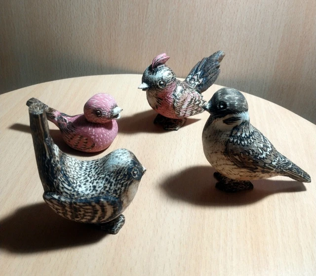 Старинные старославянские игрушки, свистульки из сосны.