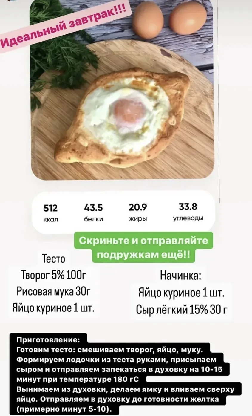 Идеальный, питательный завтрак