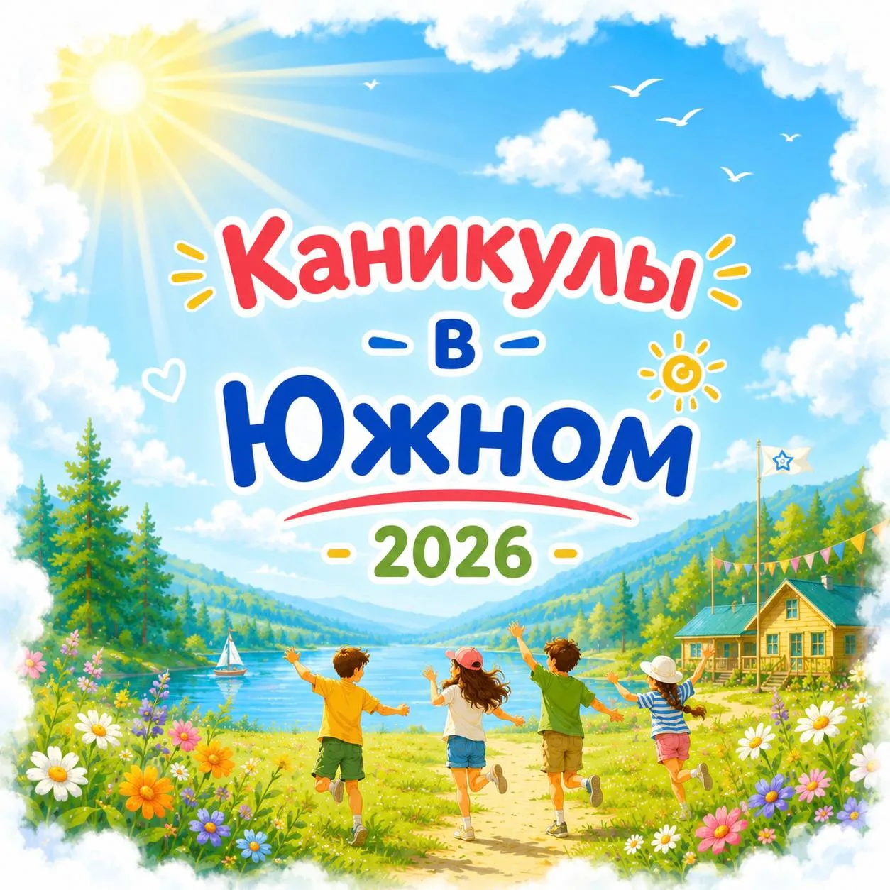Через 2 недели долгожданные каникулы! ☀️  С 1 июня в Южном по традиции стартует летняя оздоровительн