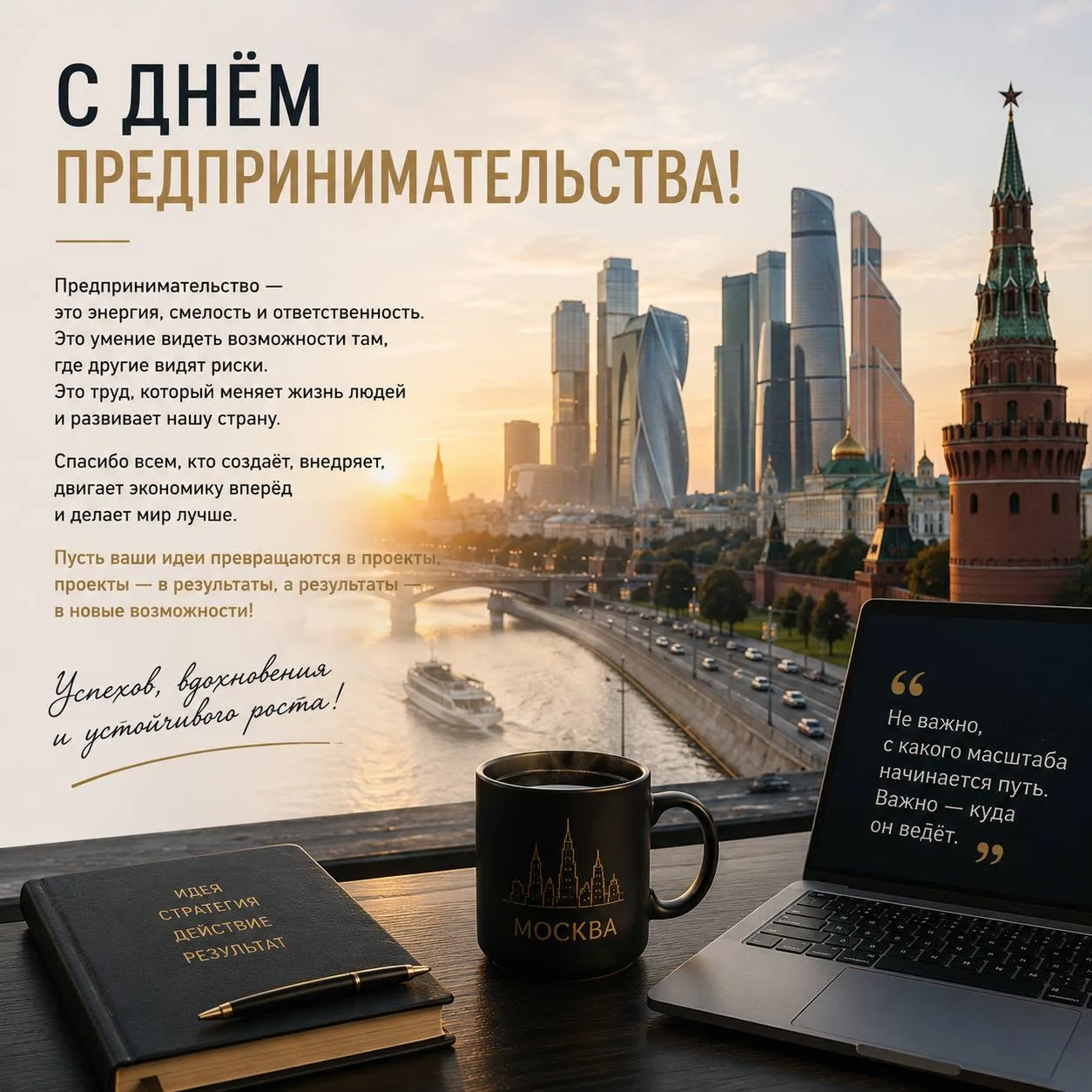 Видеть возможности в рисках и двигать вперёд этот мир 🌍 !