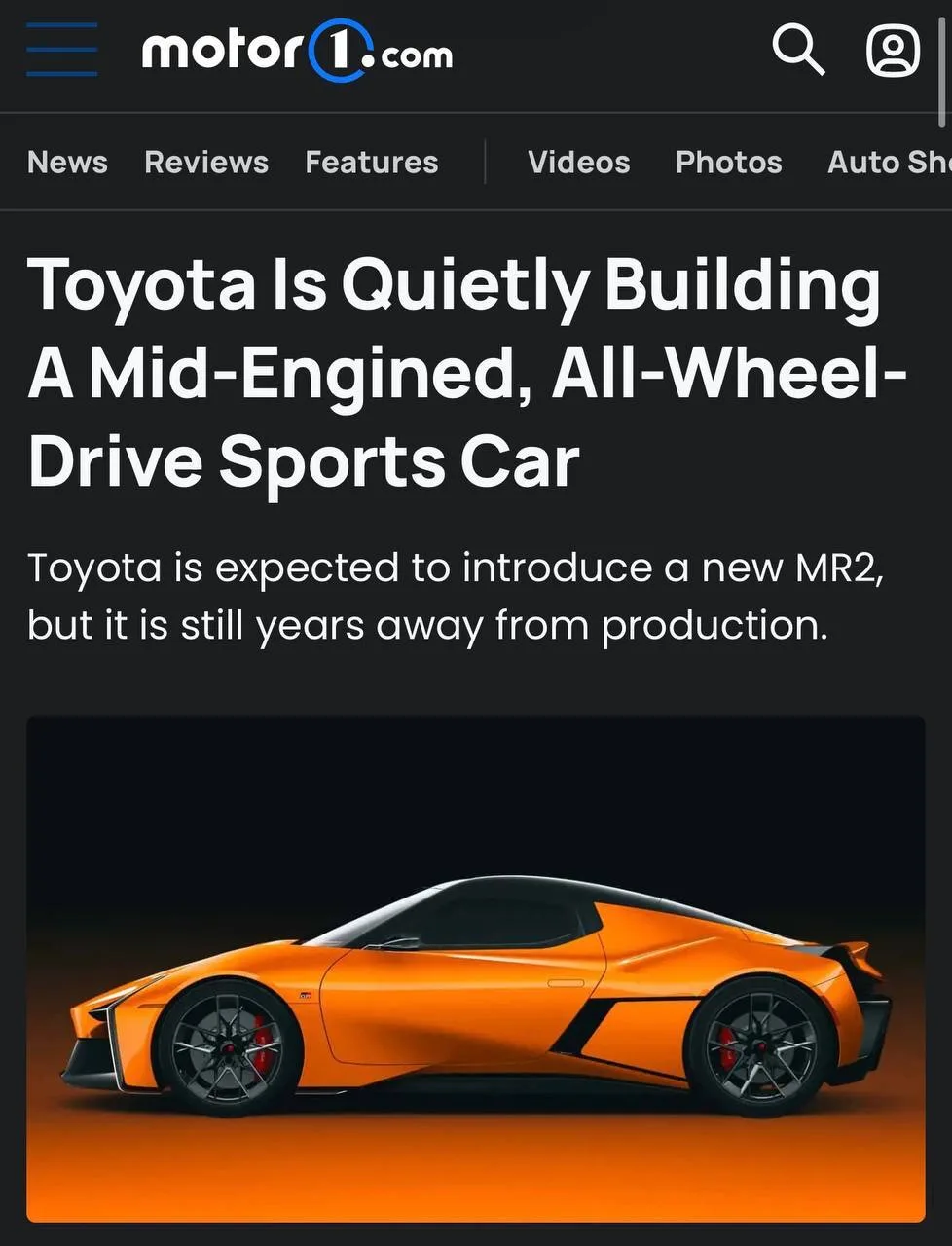 Toyota готовит настоящий подарок фанатам спорткаров — японцы работают над новой среднемоторной модел