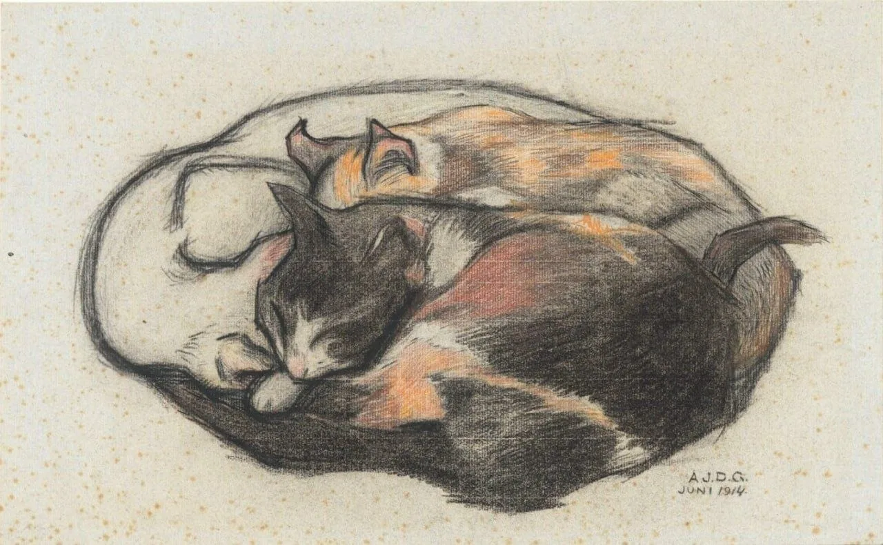 «Спящие кошки» 😽

Жюли де Грааг, 1914 г.