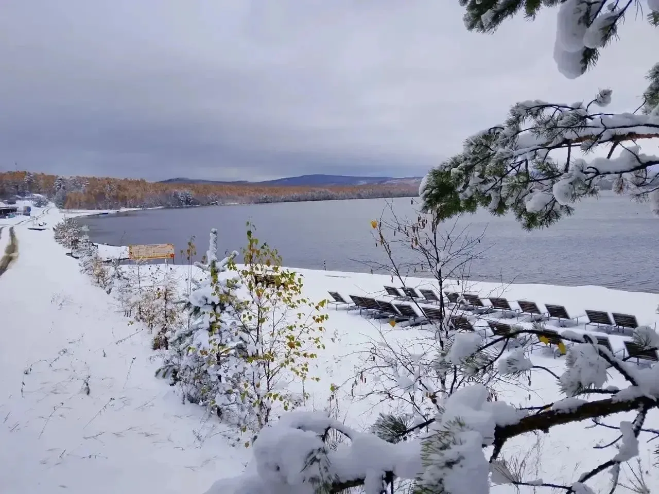 ❄️ Первый снег укрыл «Арей»