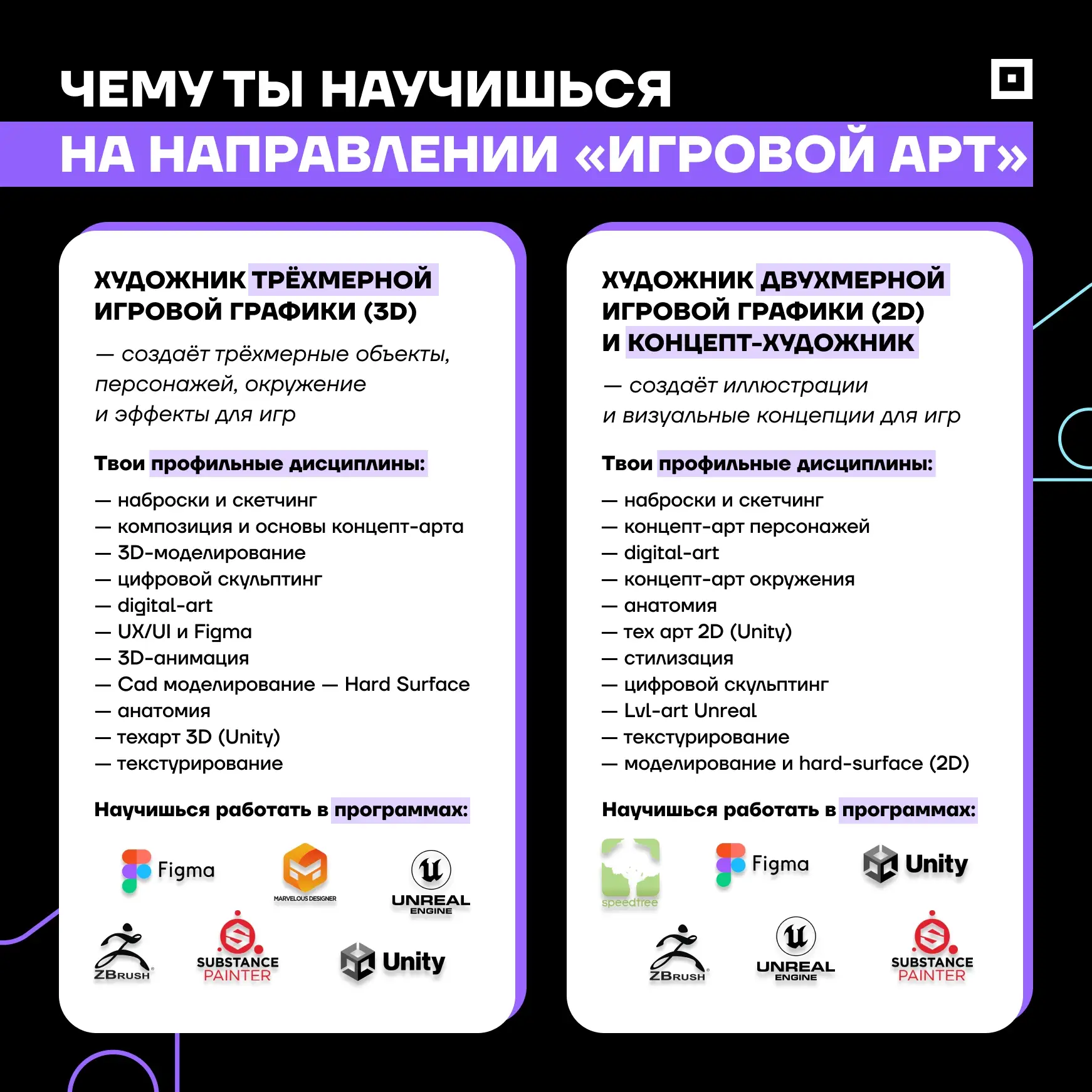 🎮 С сентября в IThub СПб открывается «Игровой арт», и места уже заканчиваются...