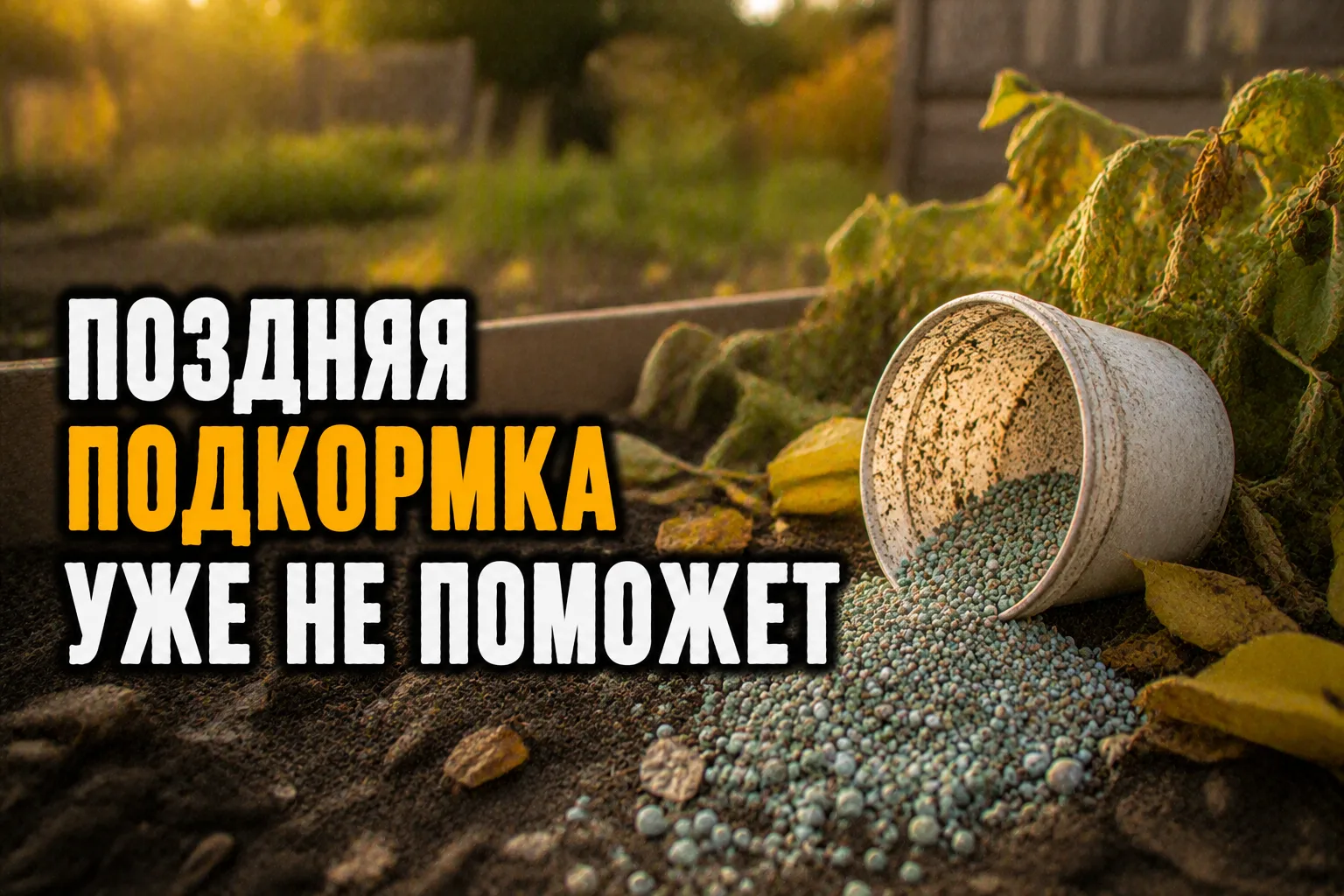 Поздняя подкормка уже не поможет

Хочется поддержать растение ещё раз.

Но ближе к концу сезона оно 