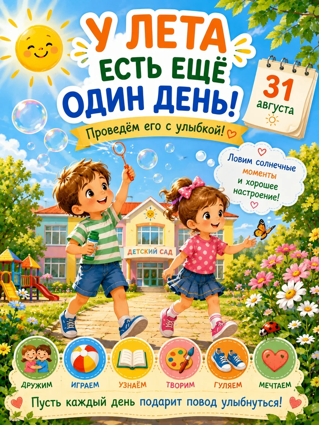 ☀️️ Друзья, сегодня не просто первый день недели. Сегодня — последний понедельник лета!