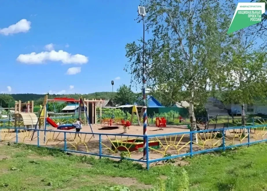 ✔️ Игровой комплекс для детей установили в Мухене по президентскому нацпроекту

Новая площадка «Улыб