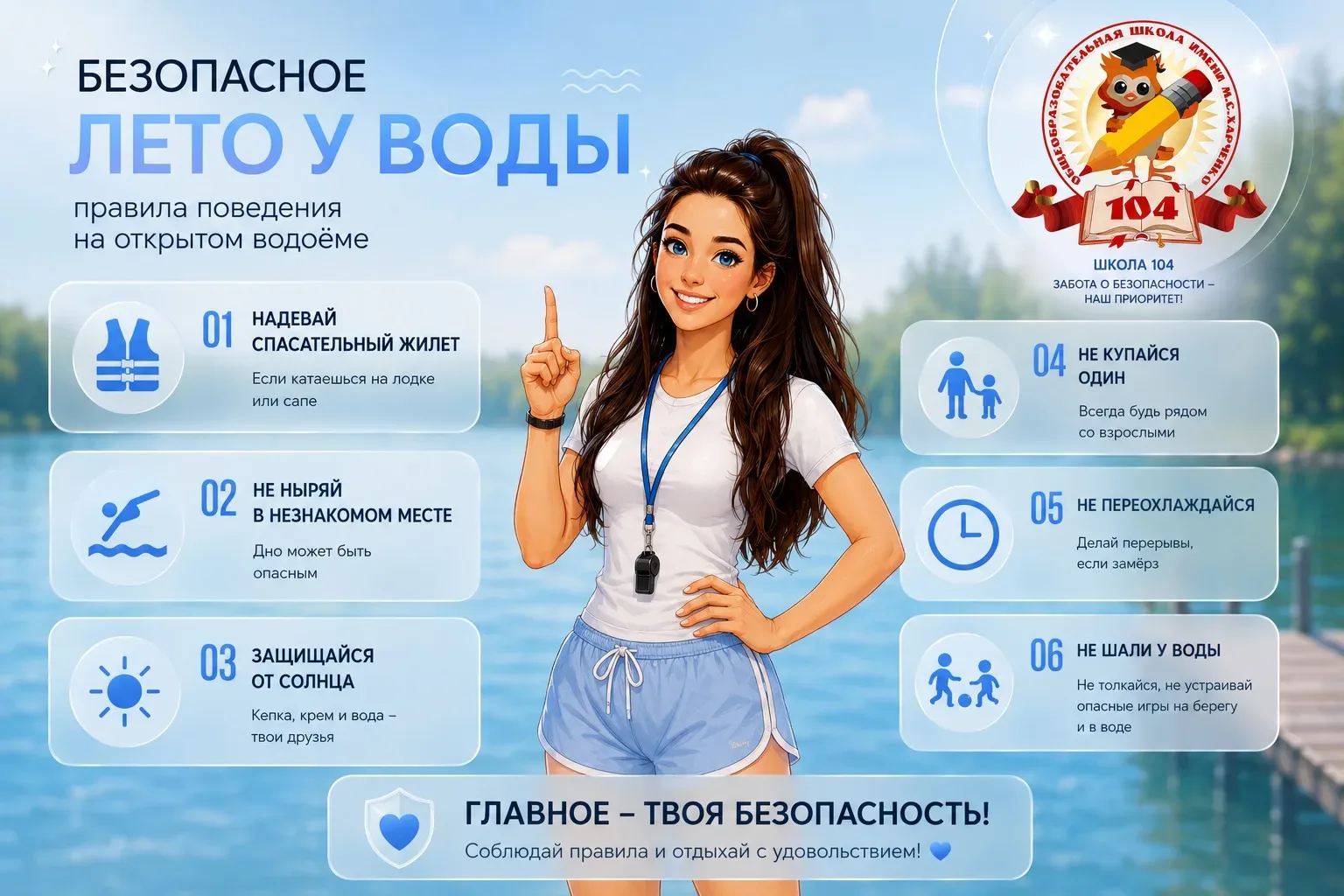 ☀️ СОЛНЦЕ, ВОЗДУХ И ВОДА. ПРОСТЫЕ ПРАВИЛА БЕЗОПАСНОСТИ